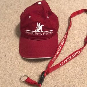 Gwynedd mercy hat and lanyard